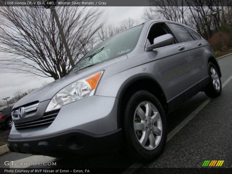 Whistler Silver Metallic / Gray 2008 Honda CR-V EX-L 4WD