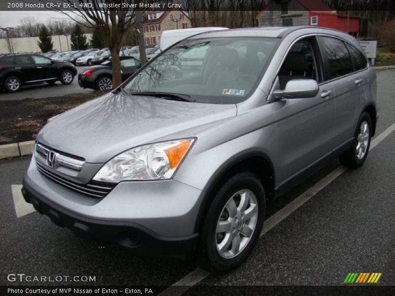 Whistler Silver Metallic / Gray 2008 Honda CR-V EX-L 4WD