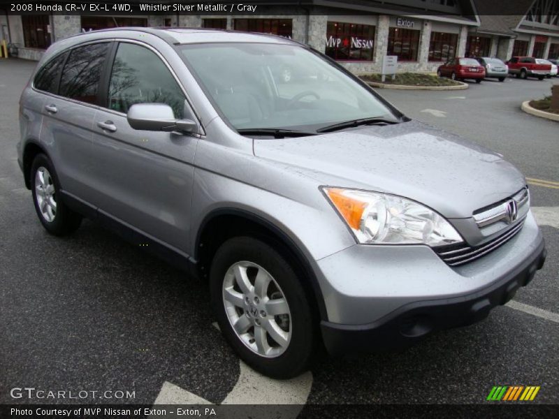 Whistler Silver Metallic / Gray 2008 Honda CR-V EX-L 4WD