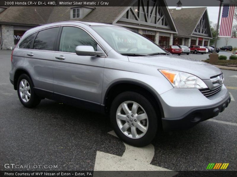 Whistler Silver Metallic / Gray 2008 Honda CR-V EX-L 4WD