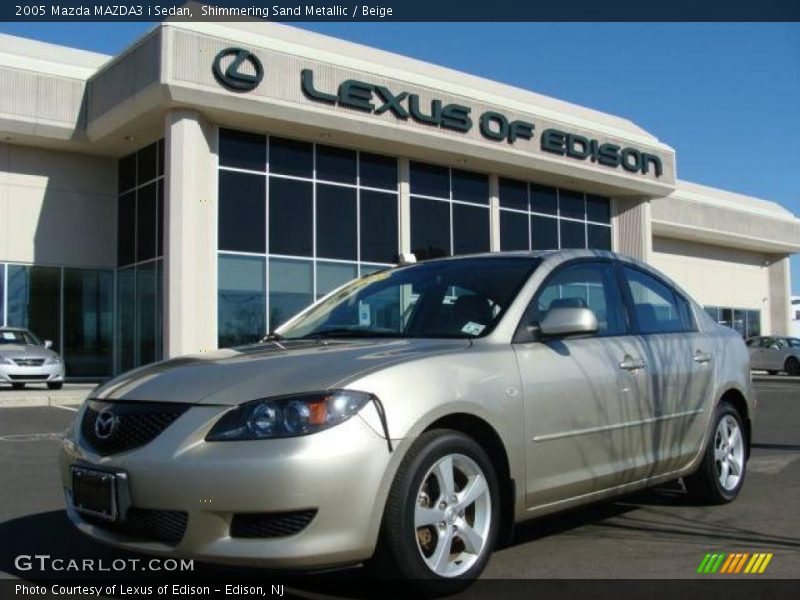 Shimmering Sand Metallic / Beige 2005 Mazda MAZDA3 i Sedan