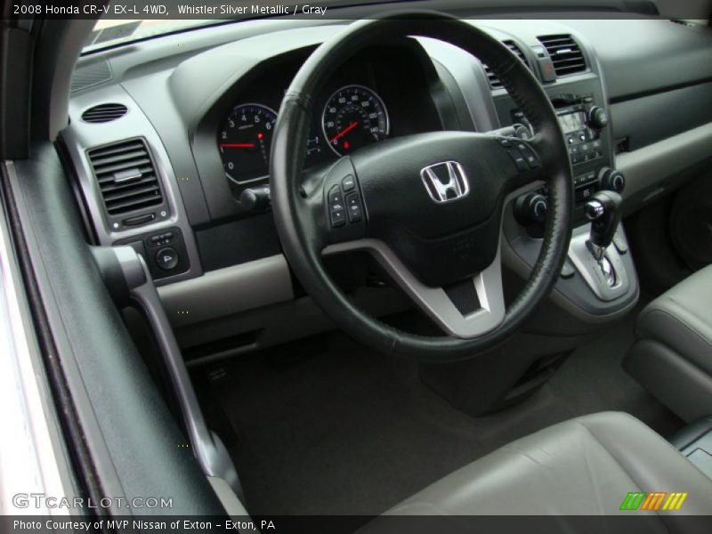 Whistler Silver Metallic / Gray 2008 Honda CR-V EX-L 4WD