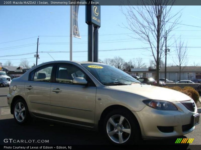 Shimmering Sand Metallic / Beige 2005 Mazda MAZDA3 i Sedan