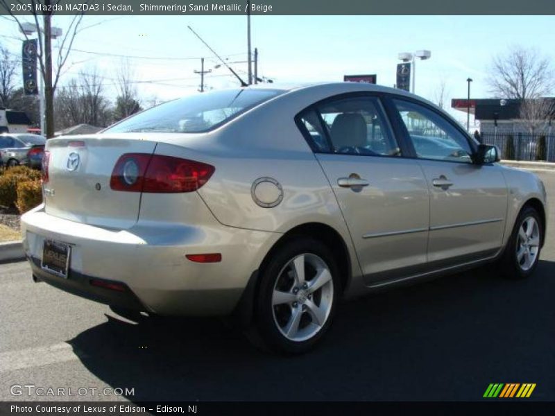 Shimmering Sand Metallic / Beige 2005 Mazda MAZDA3 i Sedan