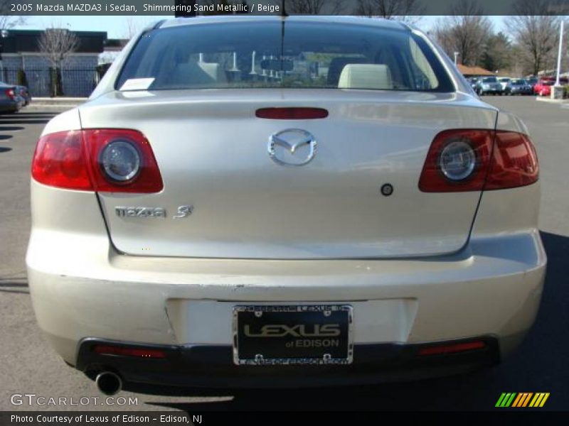 Shimmering Sand Metallic / Beige 2005 Mazda MAZDA3 i Sedan