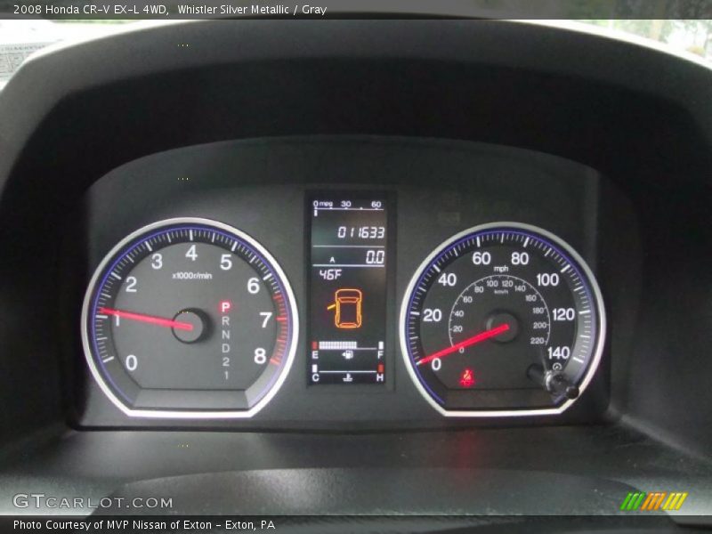 Whistler Silver Metallic / Gray 2008 Honda CR-V EX-L 4WD