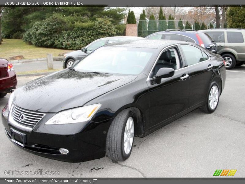 Obsidian Black / Black 2008 Lexus ES 350