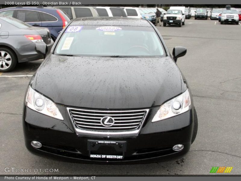 Obsidian Black / Black 2008 Lexus ES 350