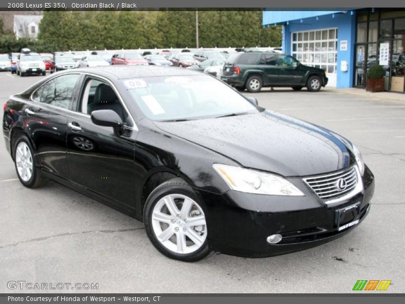 Obsidian Black / Black 2008 Lexus ES 350