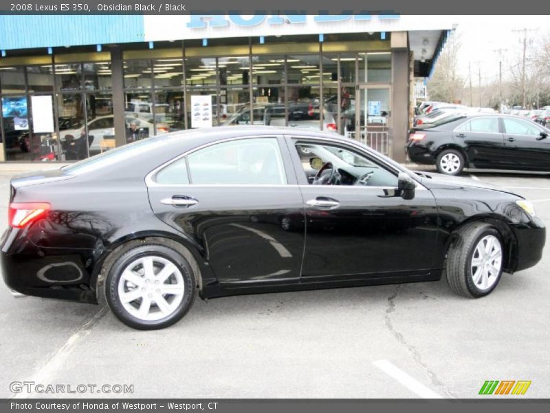 Obsidian Black / Black 2008 Lexus ES 350