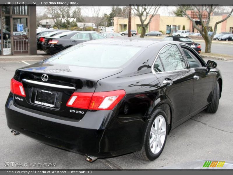 Obsidian Black / Black 2008 Lexus ES 350