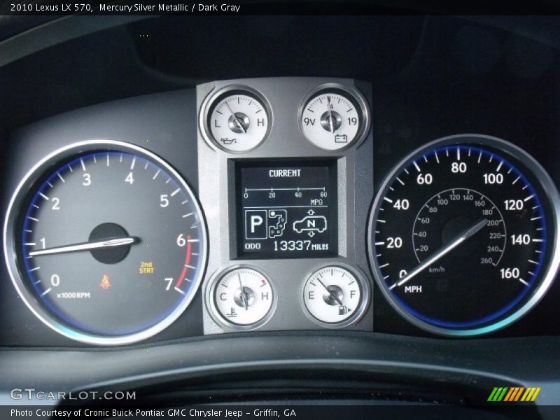 Mercury Silver Metallic / Dark Gray 2010 Lexus LX 570