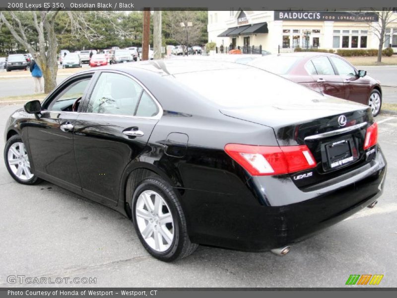 Obsidian Black / Black 2008 Lexus ES 350