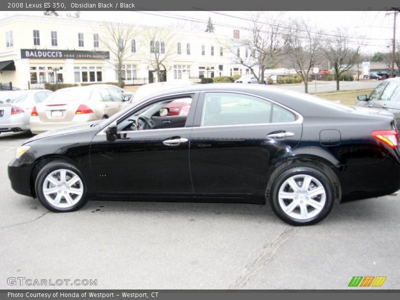 Obsidian Black / Black 2008 Lexus ES 350