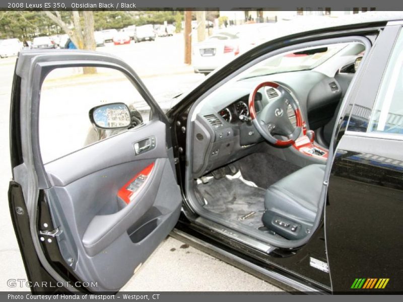 Obsidian Black / Black 2008 Lexus ES 350