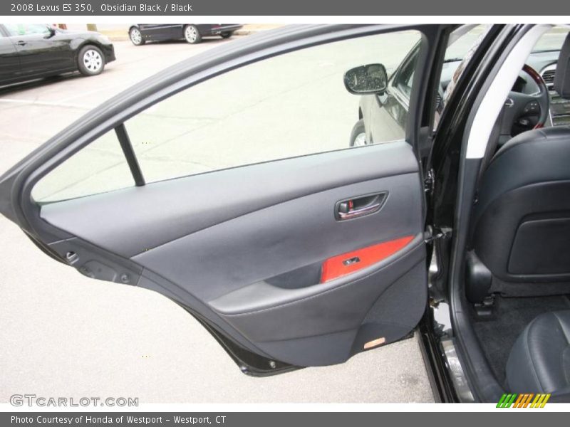 Obsidian Black / Black 2008 Lexus ES 350
