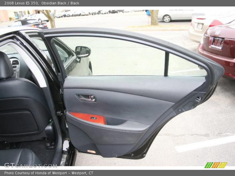 Obsidian Black / Black 2008 Lexus ES 350
