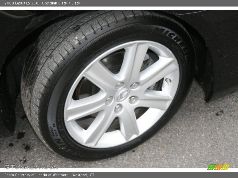 Obsidian Black / Black 2008 Lexus ES 350