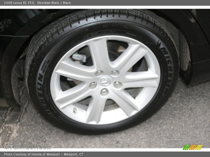 Obsidian Black / Black 2008 Lexus ES 350