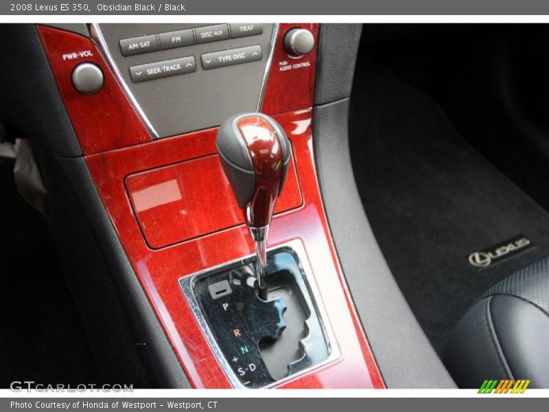 Obsidian Black / Black 2008 Lexus ES 350