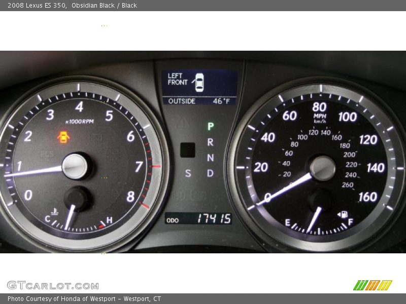 Obsidian Black / Black 2008 Lexus ES 350