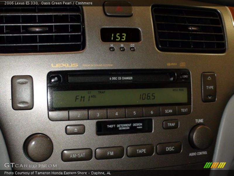 Oasis Green Pearl / Cashmere 2006 Lexus ES 330