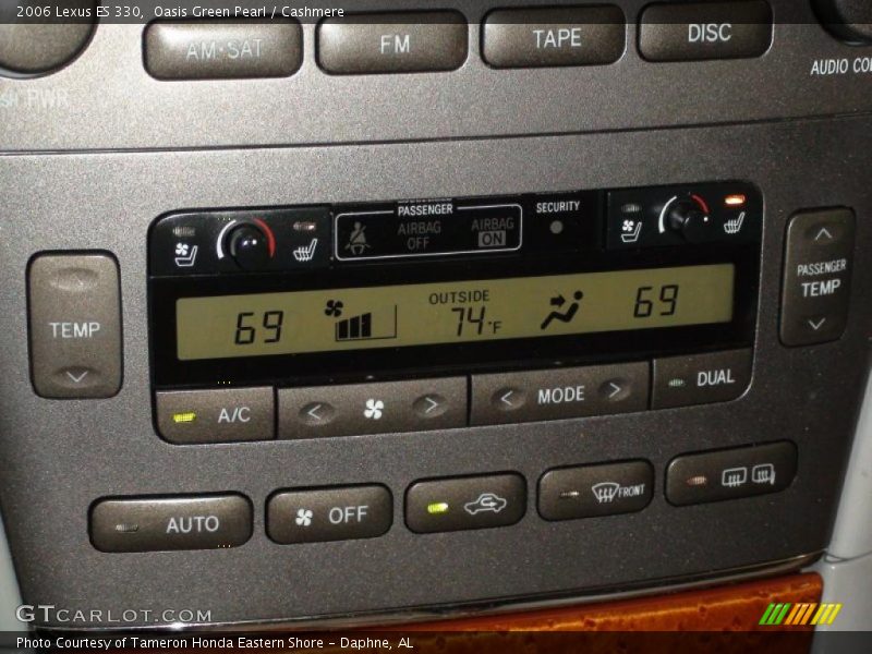 Oasis Green Pearl / Cashmere 2006 Lexus ES 330