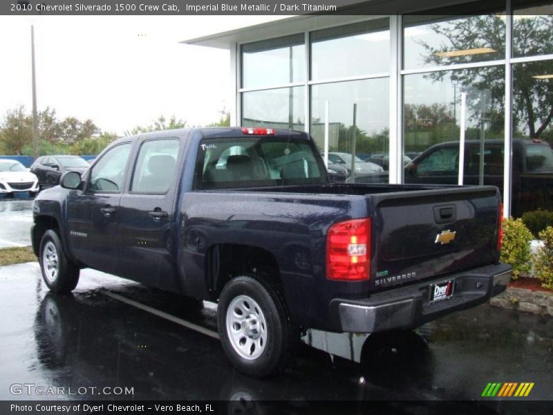 Imperial Blue Metallic / Dark Titanium 2010 Chevrolet Silverado 1500 Crew Cab