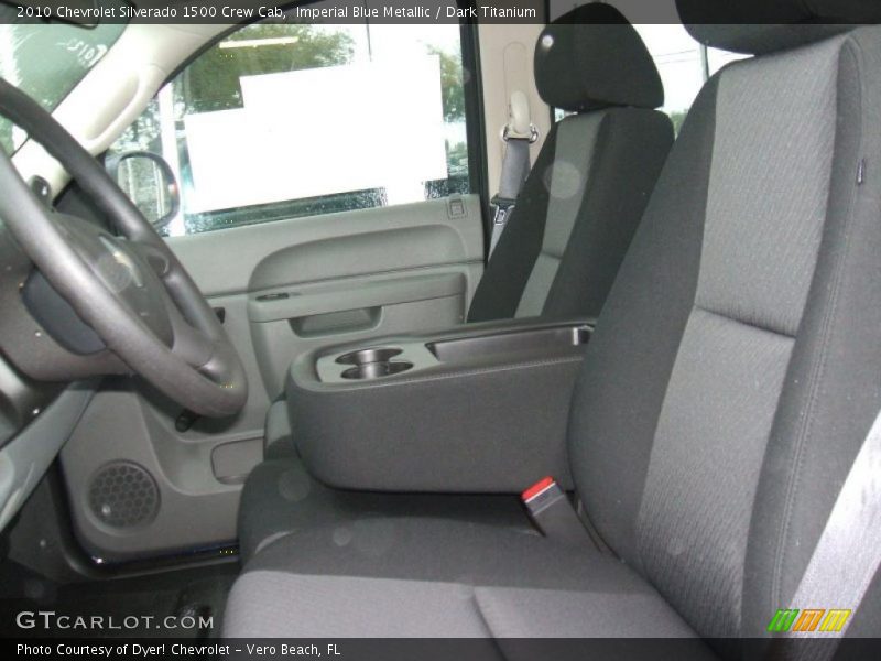 Imperial Blue Metallic / Dark Titanium 2010 Chevrolet Silverado 1500 Crew Cab