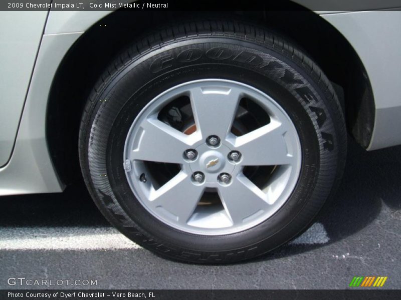 Gold Mist Metallic / Neutral 2009 Chevrolet Impala LT