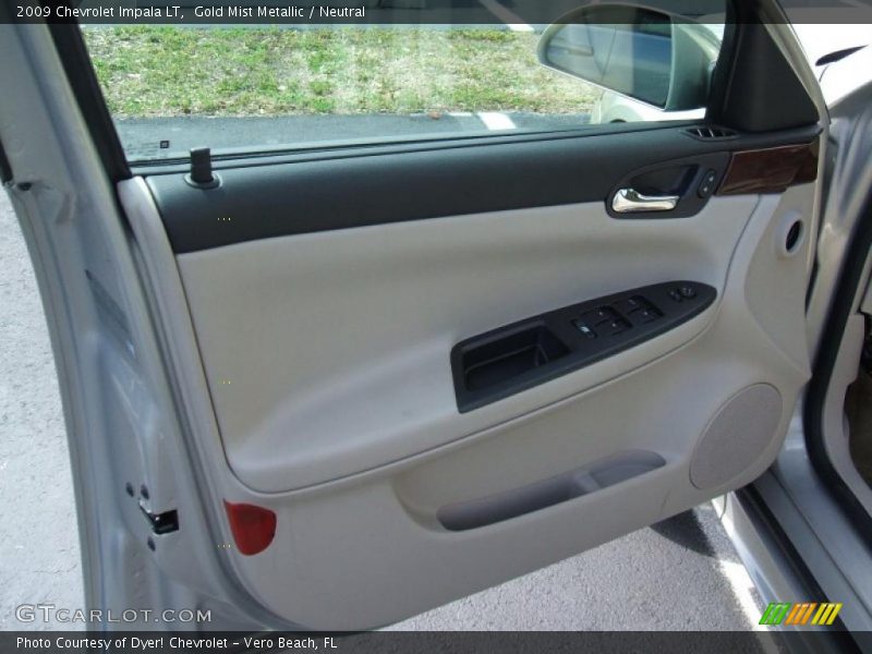 Gold Mist Metallic / Neutral 2009 Chevrolet Impala LT