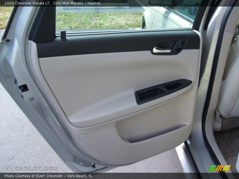Gold Mist Metallic / Neutral 2009 Chevrolet Impala LT