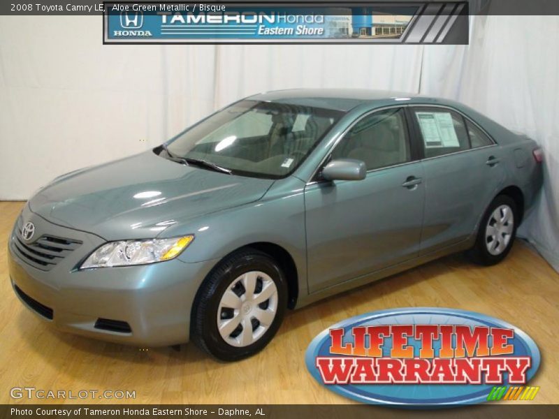 Aloe Green Metallic / Bisque 2008 Toyota Camry LE