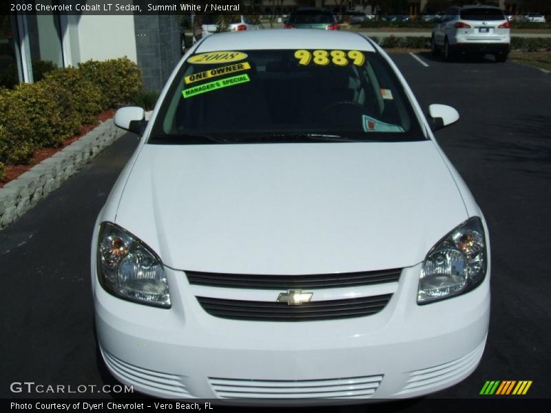 Summit White / Neutral 2008 Chevrolet Cobalt LT Sedan