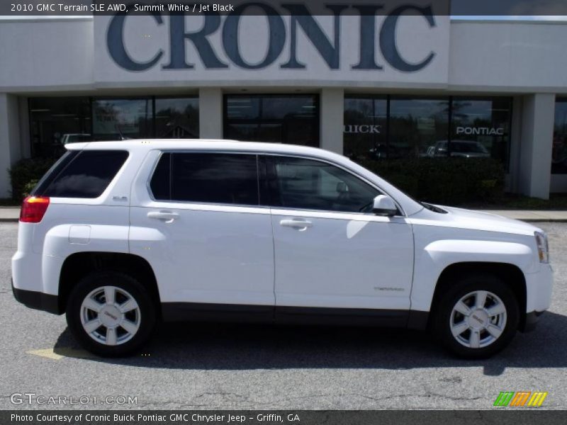 Summit White / Jet Black 2010 GMC Terrain SLE AWD