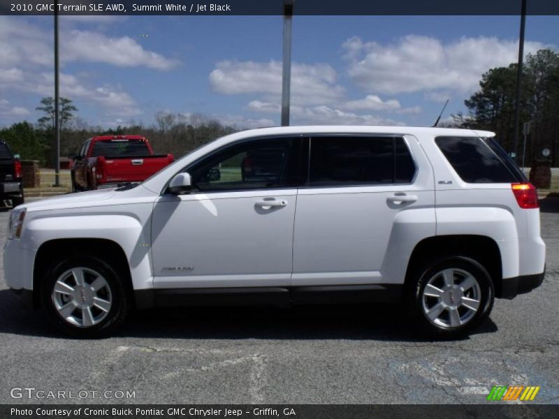 Summit White / Jet Black 2010 GMC Terrain SLE AWD