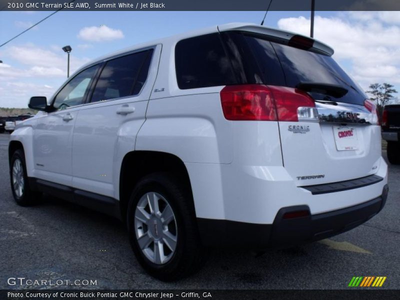 Summit White / Jet Black 2010 GMC Terrain SLE AWD