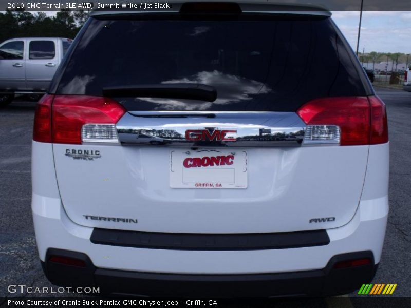 Summit White / Jet Black 2010 GMC Terrain SLE AWD