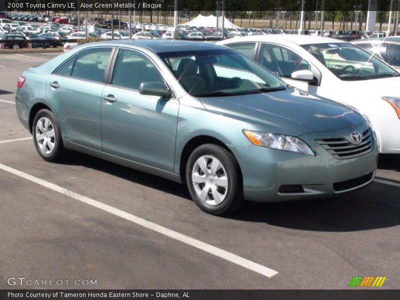 Aloe Green Metallic / Bisque 2008 Toyota Camry LE