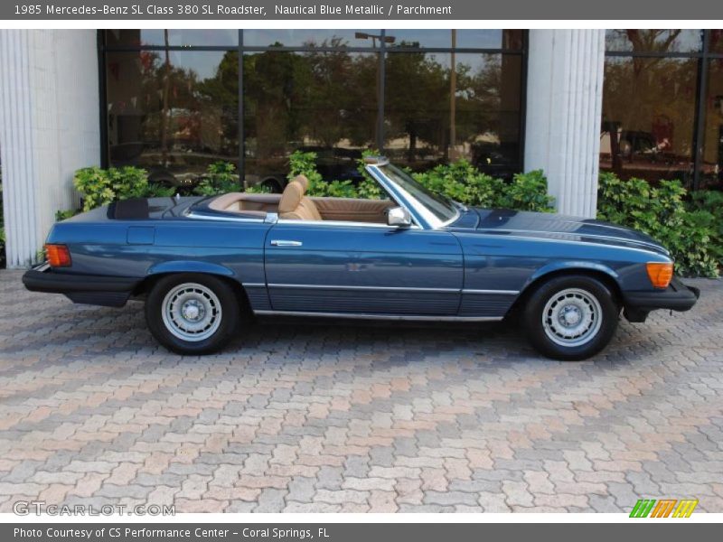 Nautical Blue Metallic / Parchment 1985 Mercedes-Benz SL Class 380 SL Roadster