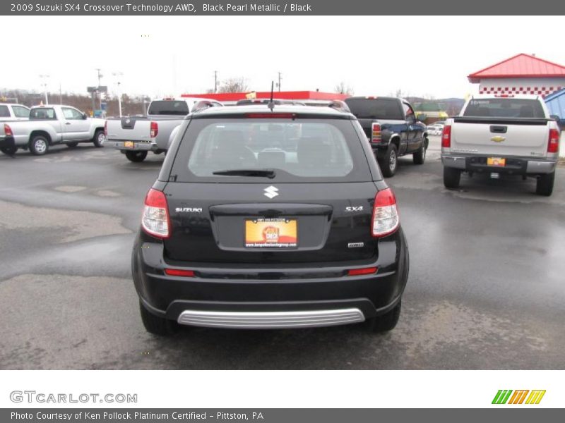 Black Pearl Metallic / Black 2009 Suzuki SX4 Crossover Technology AWD