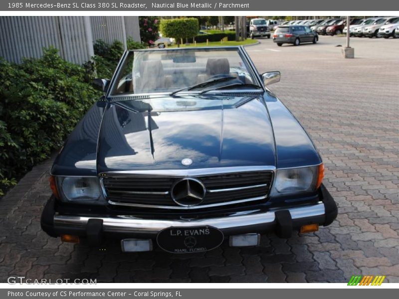 Nautical Blue Metallic / Parchment 1985 Mercedes-Benz SL Class 380 SL Roadster