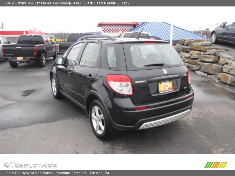 Black Pearl Metallic / Black 2009 Suzuki SX4 Crossover Technology AWD