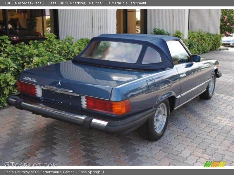 Nautical Blue Metallic / Parchment 1985 Mercedes-Benz SL Class 380 SL Roadster