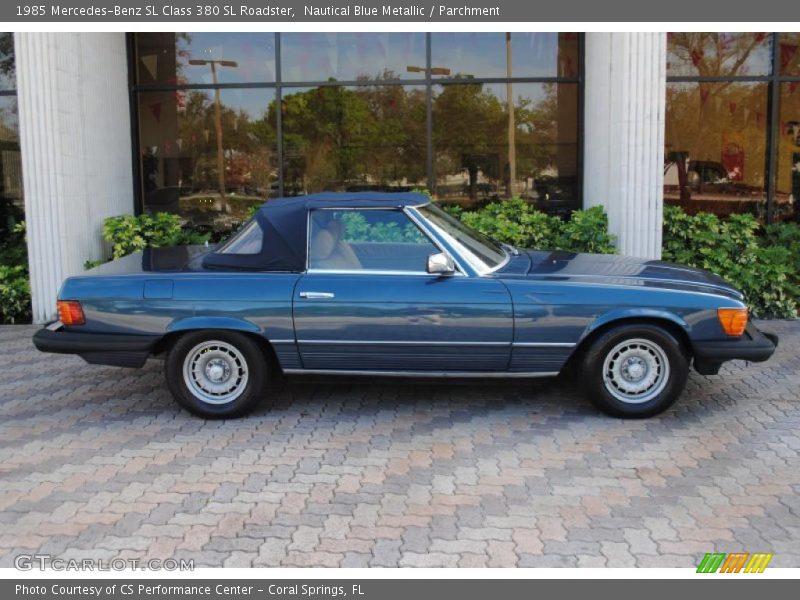 Nautical Blue Metallic / Parchment 1985 Mercedes-Benz SL Class 380 SL Roadster