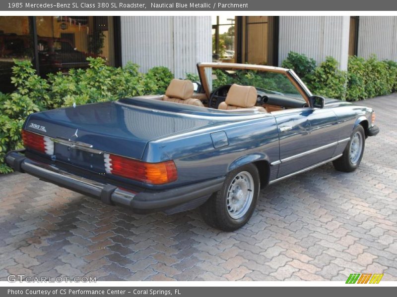 Nautical Blue Metallic / Parchment 1985 Mercedes-Benz SL Class 380 SL Roadster