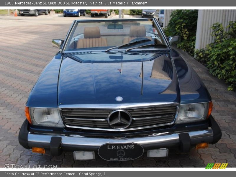 Nautical Blue Metallic / Parchment 1985 Mercedes-Benz SL Class 380 SL Roadster