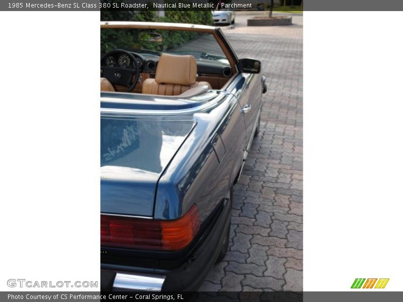 Nautical Blue Metallic / Parchment 1985 Mercedes-Benz SL Class 380 SL Roadster