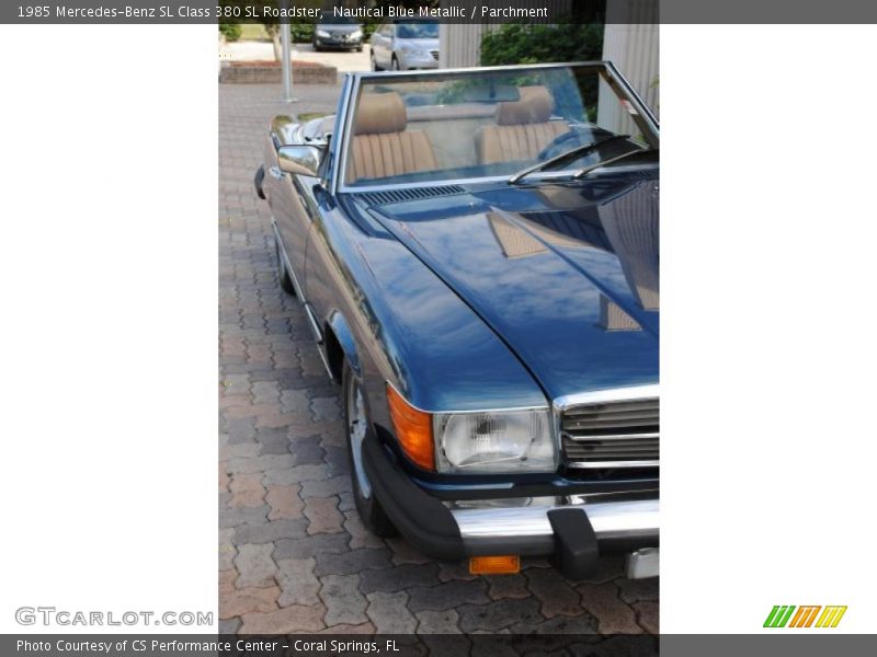 Nautical Blue Metallic / Parchment 1985 Mercedes-Benz SL Class 380 SL Roadster