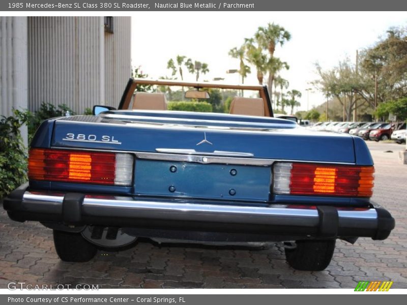 Nautical Blue Metallic / Parchment 1985 Mercedes-Benz SL Class 380 SL Roadster